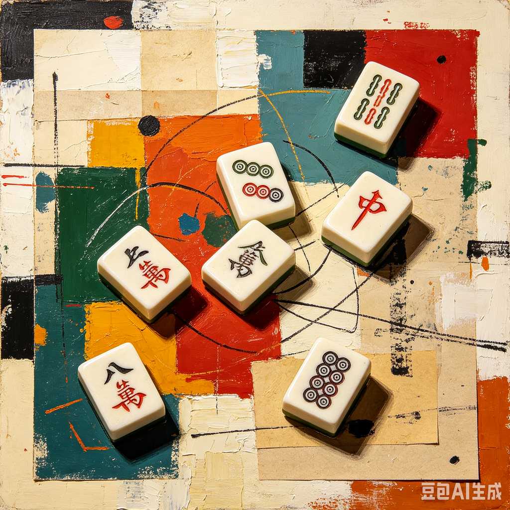 simulated ivory mahjong set