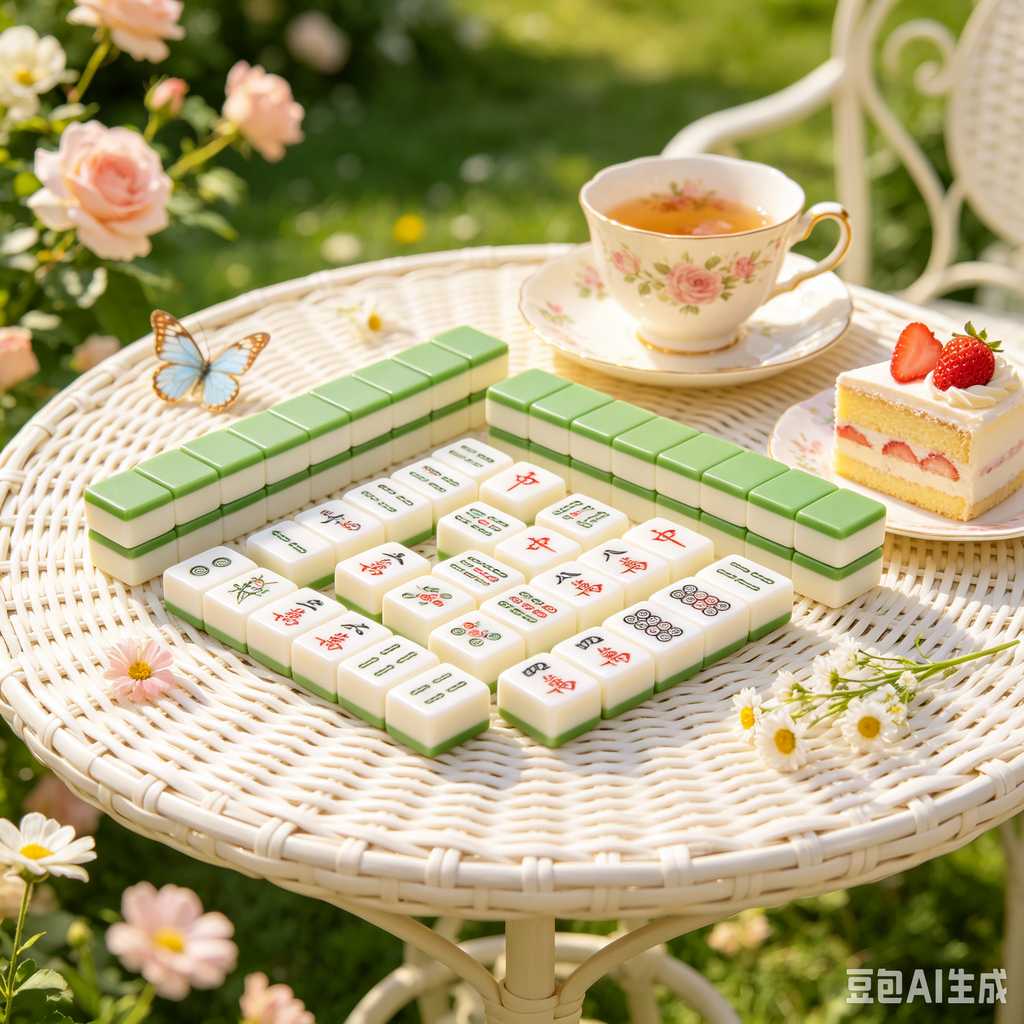 simulated ivory mahjong set